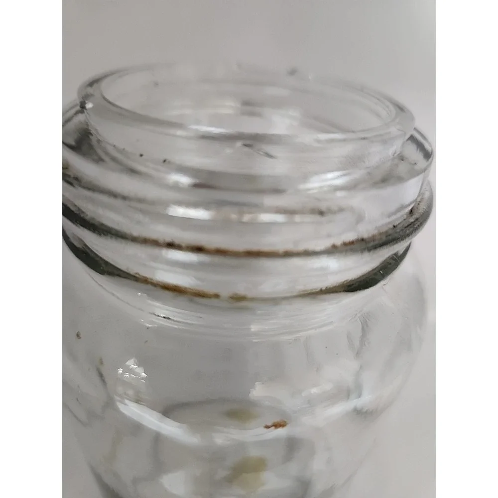 Vintage Corona Jar Made in Canada Clear Glass Antique‎ Canning Jar with Zinc Lid